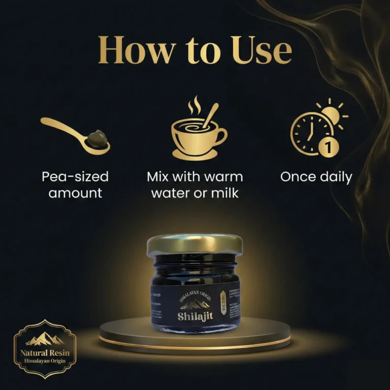 Shilajit Resin how to use
